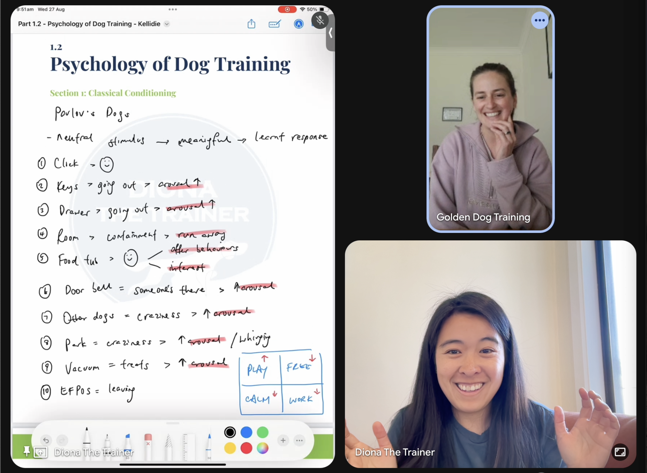 Mentoring program for dog trainers